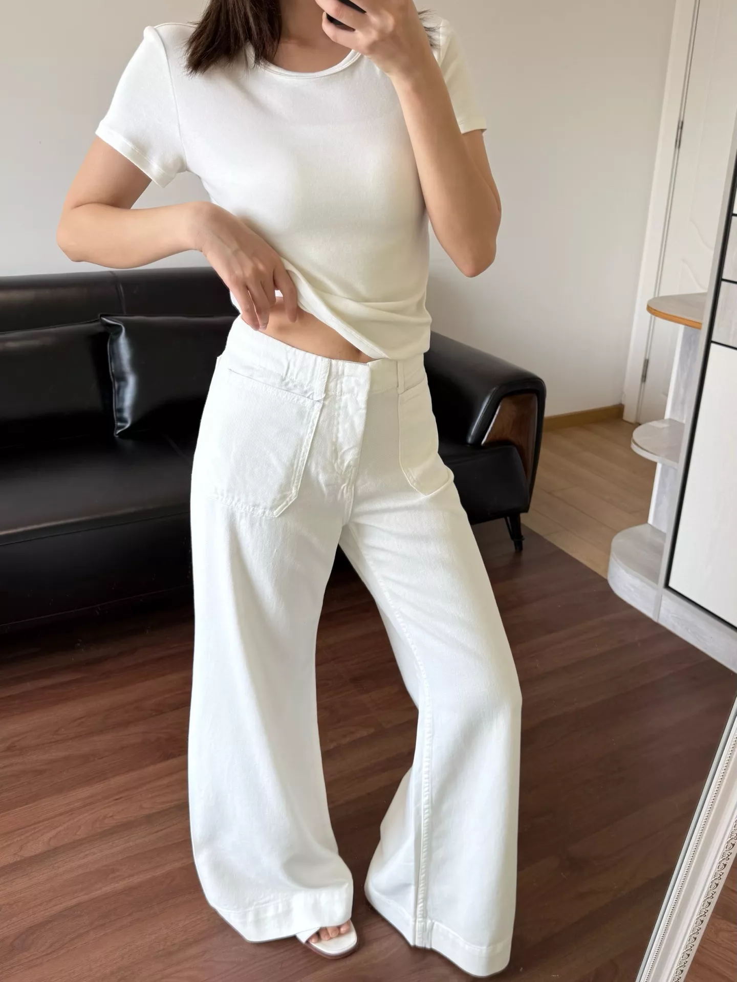 셀린느 트리옹프 자수 와이드 팬츠 상세 이미지 35