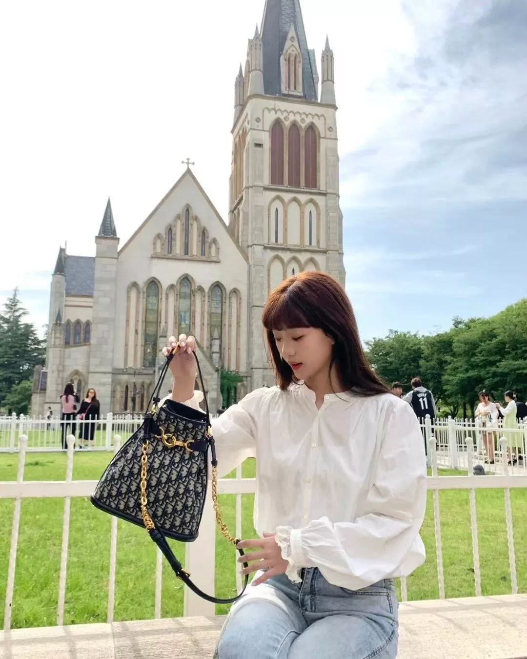디올 오블리크 패턴 체인 스트랩 백 상세 이미지 18