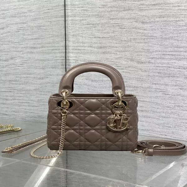 디올 퀼팅 체인 참 탑핸들 백