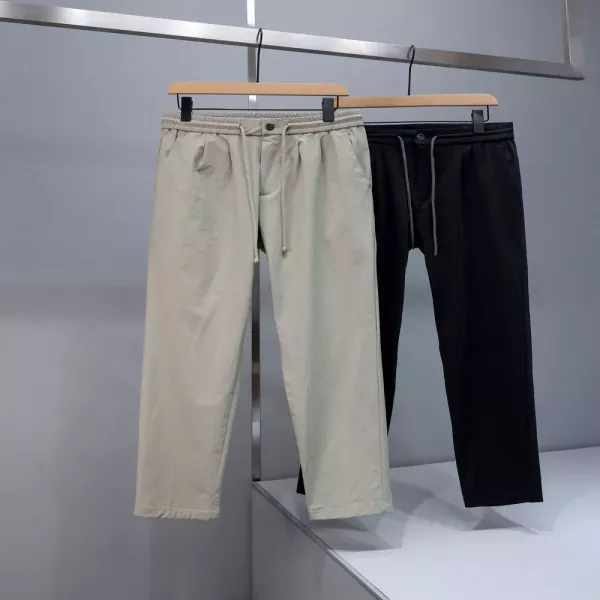 브루넬로쿠치넬리 아이스 실크 밴딩 팬츠