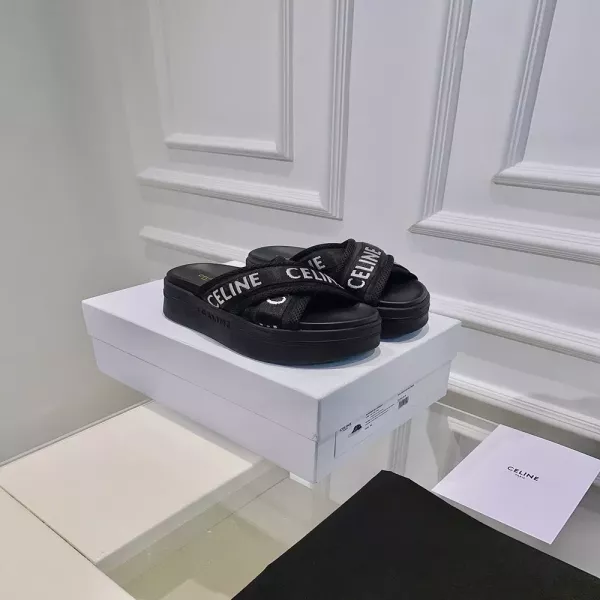 셀린느 레터링 플랫폼 슬리퍼