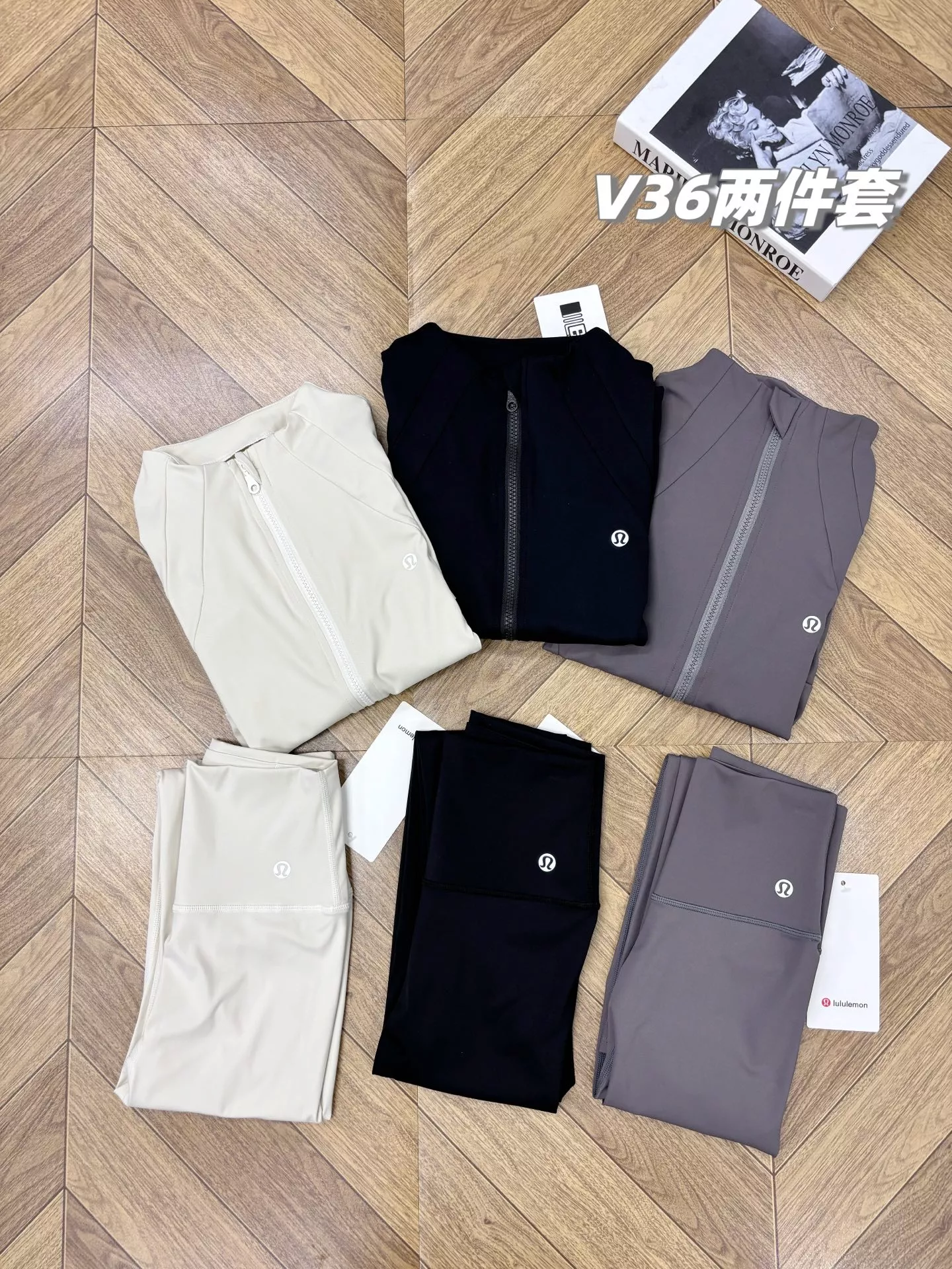 룰루레몬 브이36 집업 재킷 레깅스 세트 상세 이미지 10