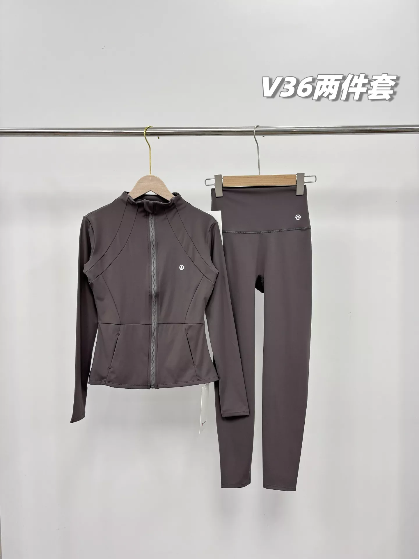 룰루레몬 브이36 집업 재킷 레깅스 세트 상세 이미지 4