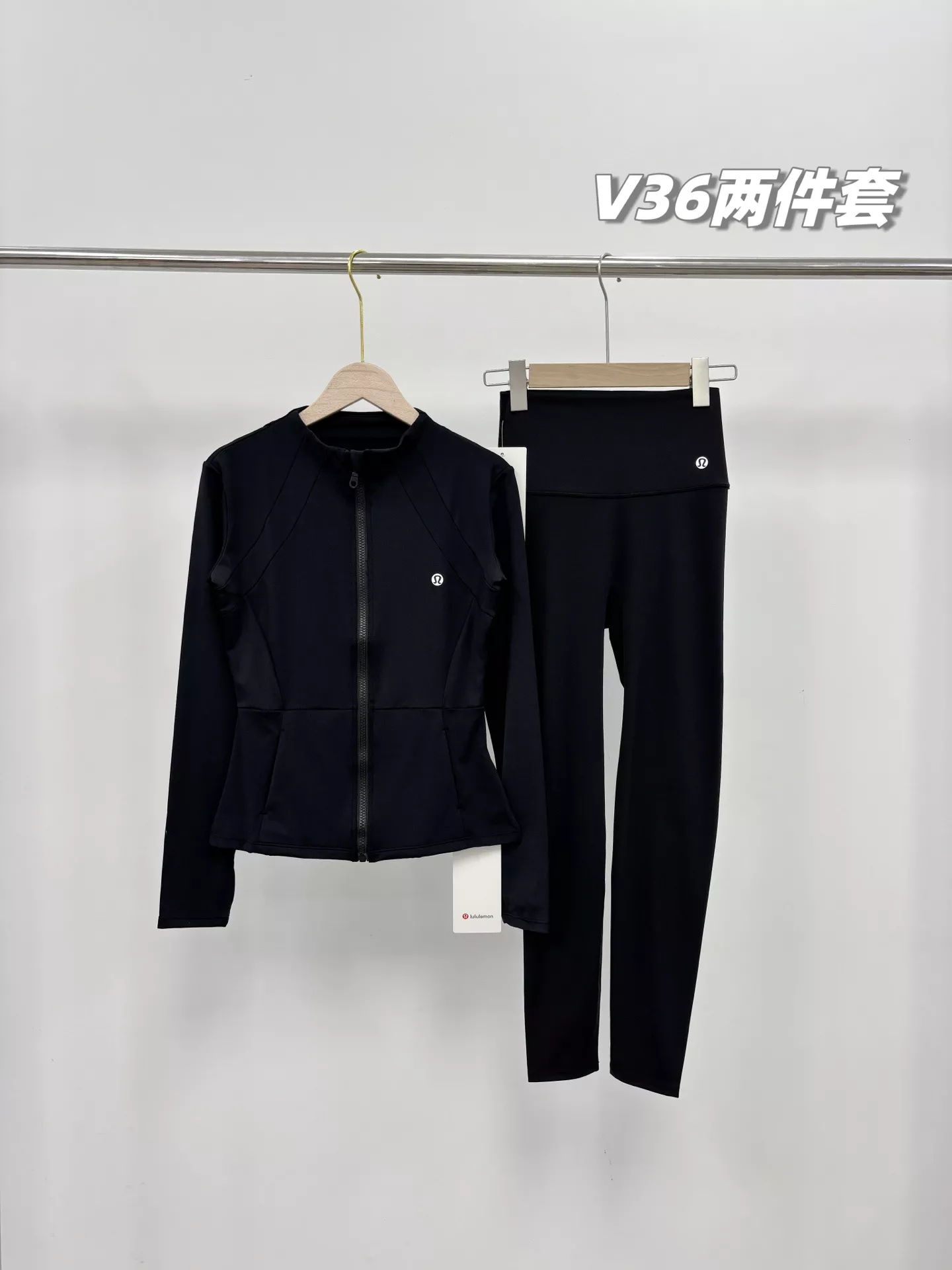 룰루레몬 브이36 집업 재킷 레깅스 세트 상세 이미지 2