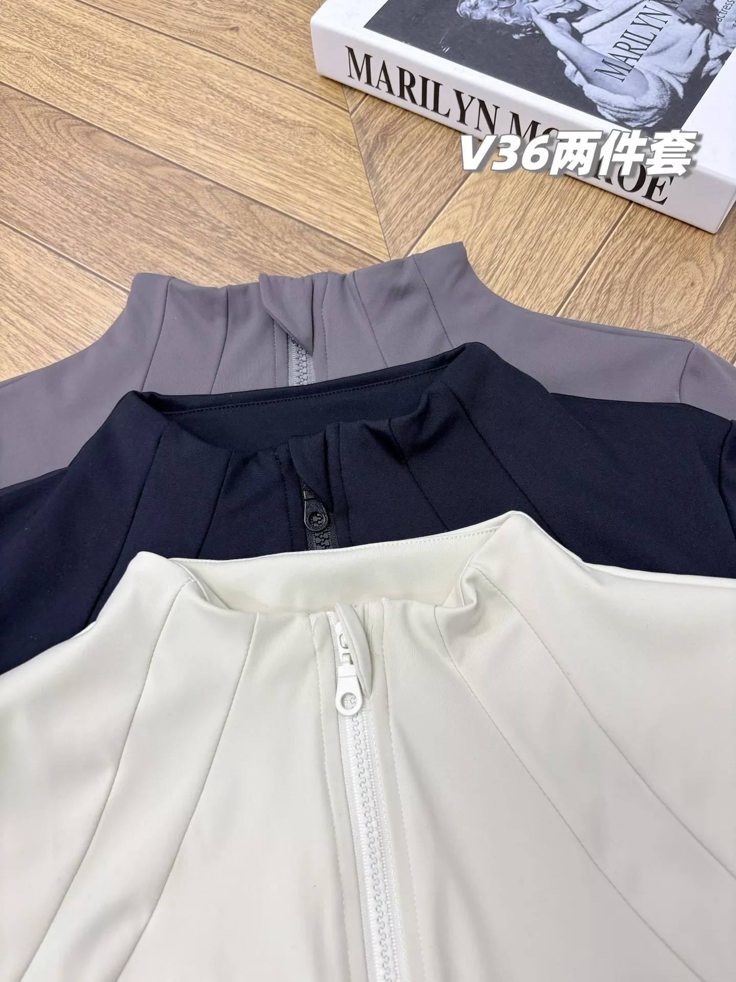 룰루레몬 브이36 집업 재킷 레깅스 세트 상세 이미지 14