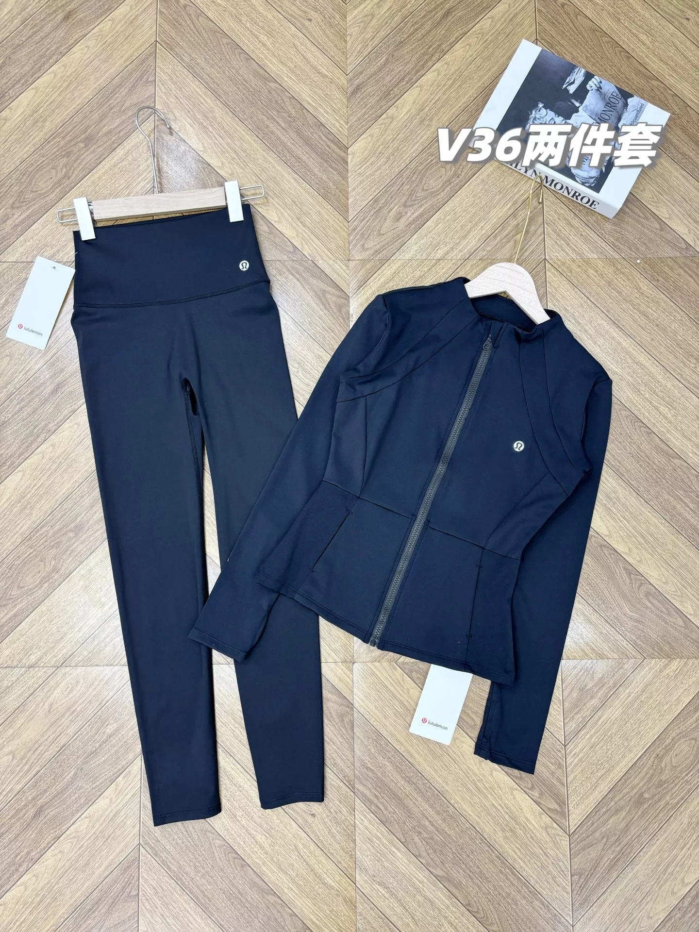 룰루레몬 브이36 집업 재킷 레깅스 세트 상세 이미지 13