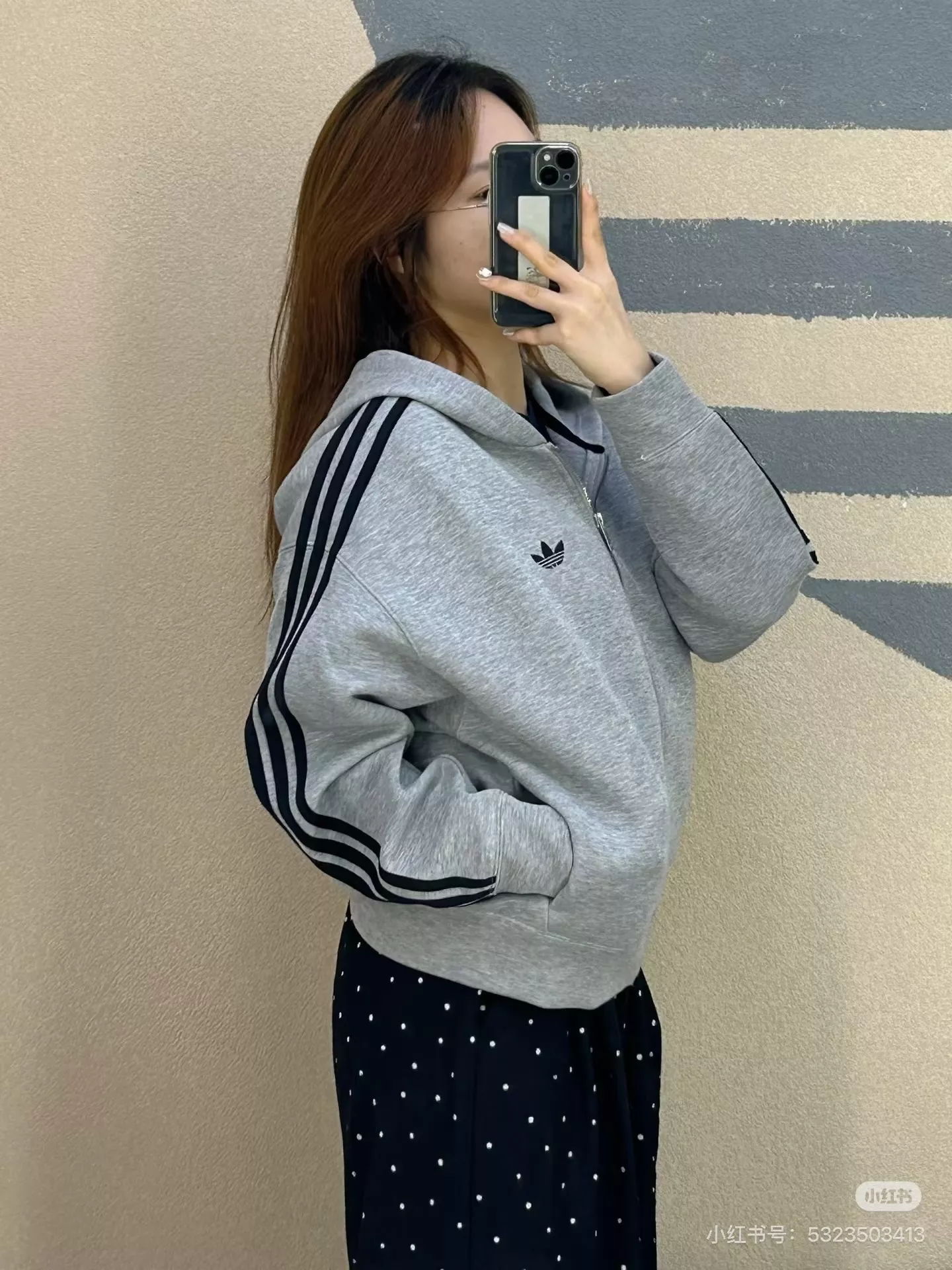 아디다스 삼선 자수 로고 후드 집업 상세 이미지 19