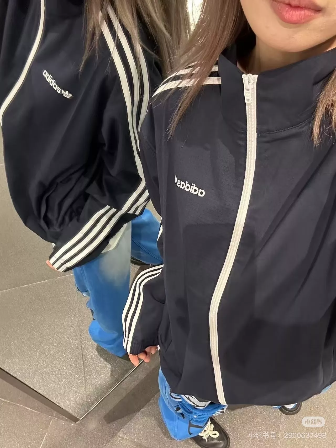 아디다스 삼선 후드 바람막이 재킷 상세 이미지 28