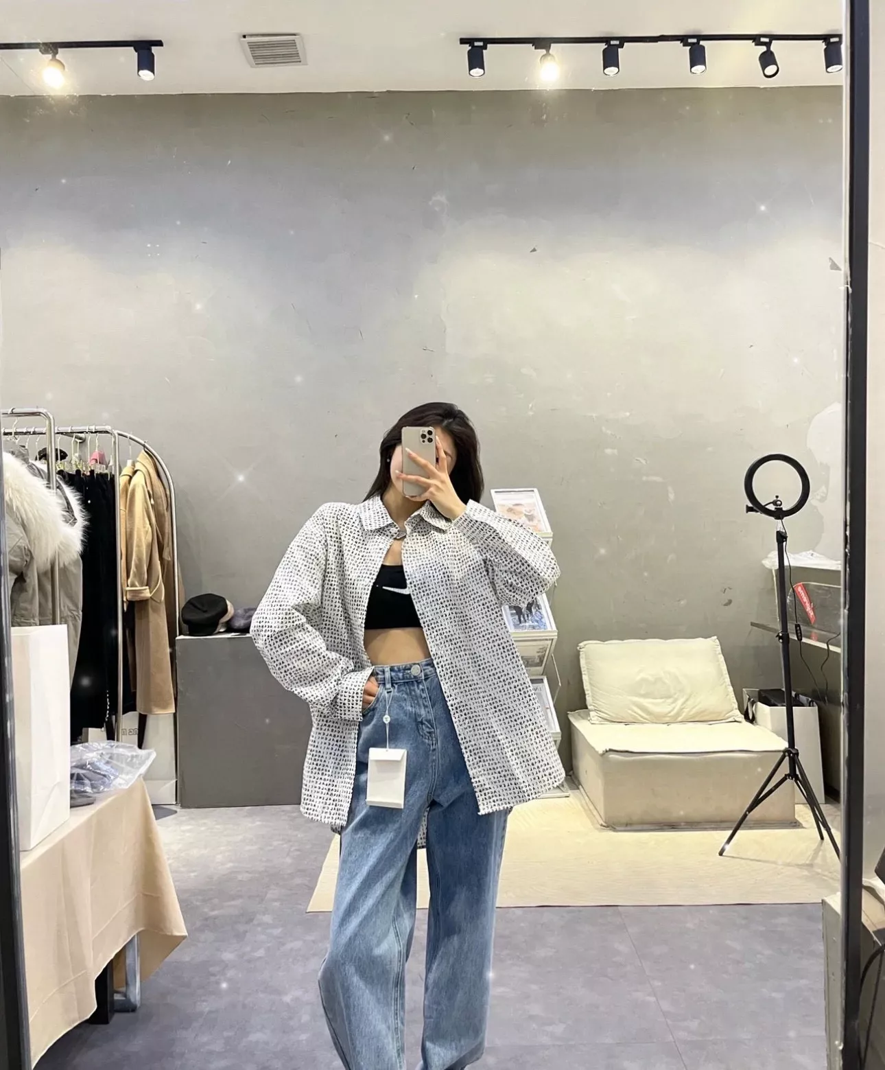 발렌시아가 아카이브 레터 프린트 오버핏 셔츠 상세 이미지 13