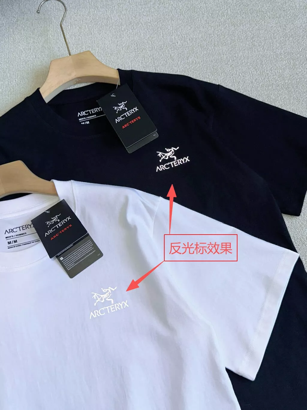 아크테릭스 반사 로고 라운드넥 반팔 티 상세 이미지 5