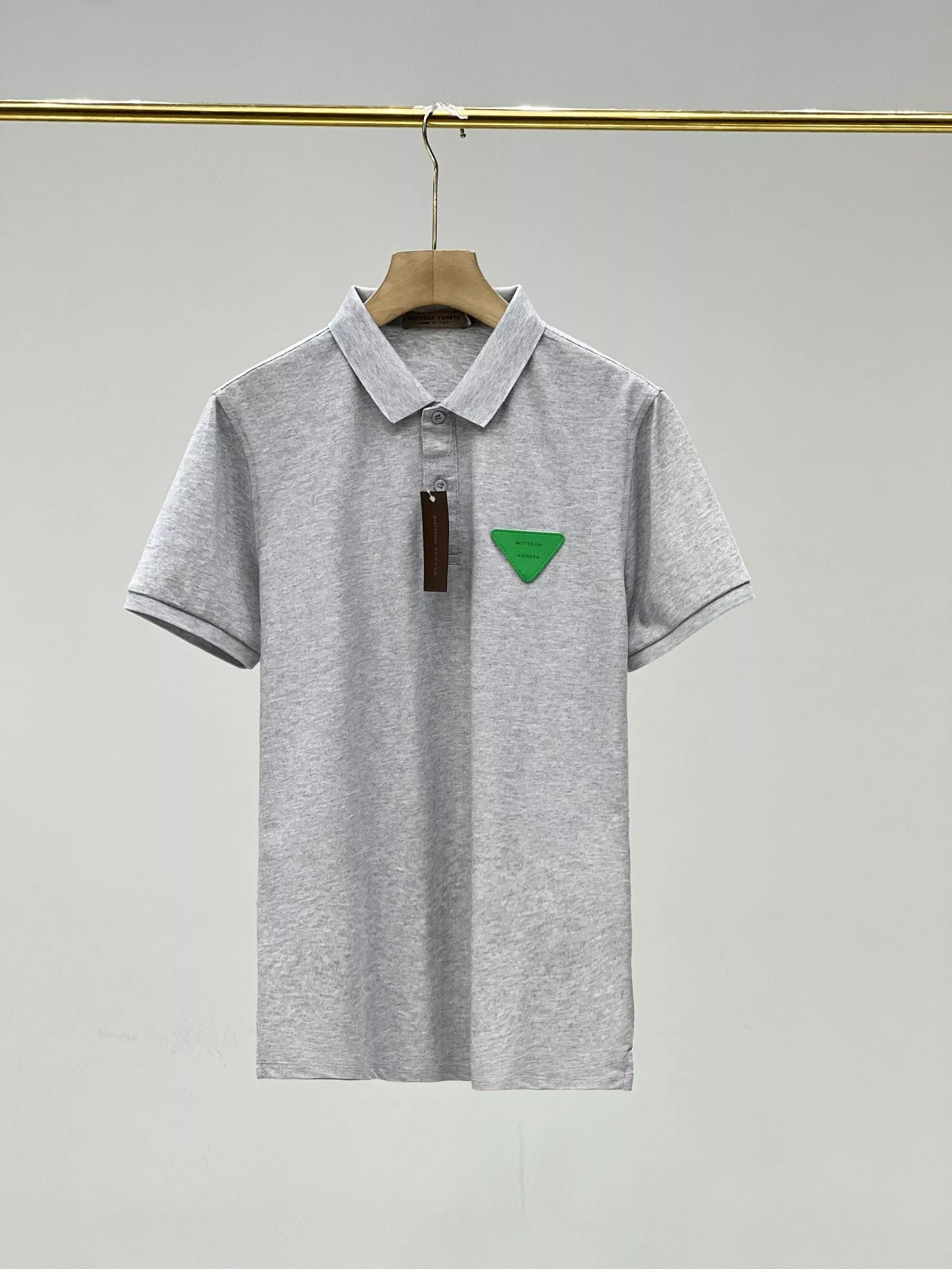 보테가베네타 웨이브 프린트 반소매 폴로 탑 상세 이미지 5