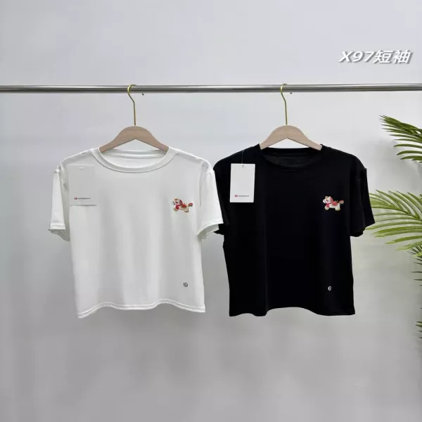 룰루레몬 컬러 포니 반소매 티셔츠 세트