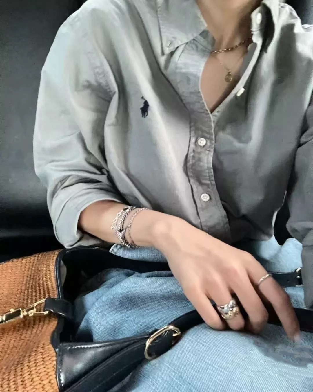 랄프로렌 옥스포드 코튼 포니 자수 셔츠 상세 이미지 32