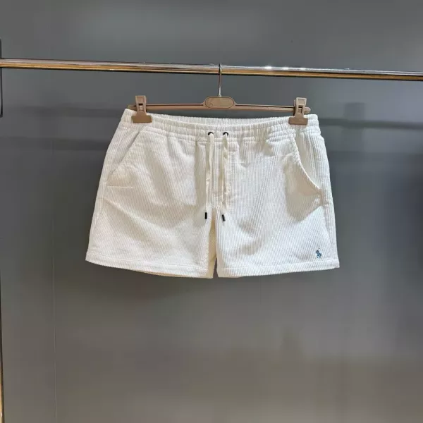 랄프로렌 로고 자수 코튼 밴딩 쇼츠