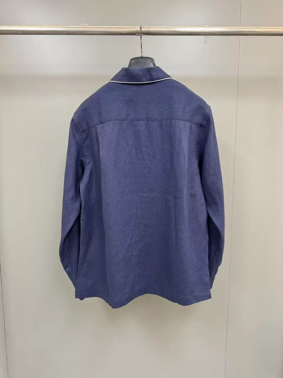 돌체앤가바나 문장 장식 리넨 오픈칼라 셔츠 상세 이미지 2