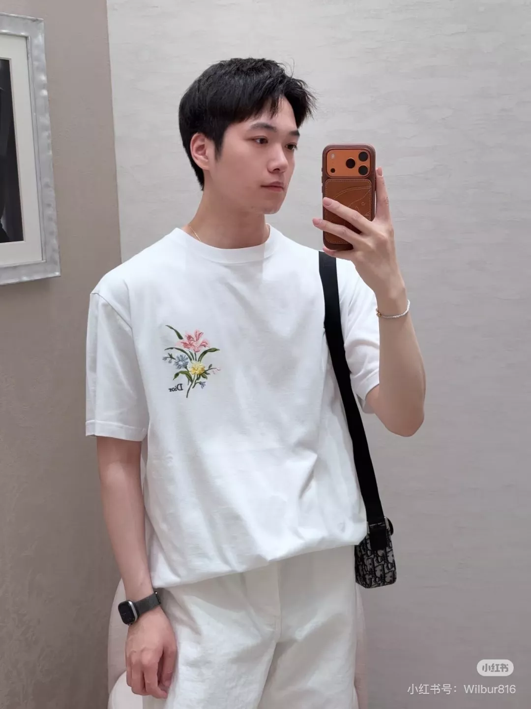 디올 시크릿 가든 프린트 코튼 티셔츠 상세 이미지 12