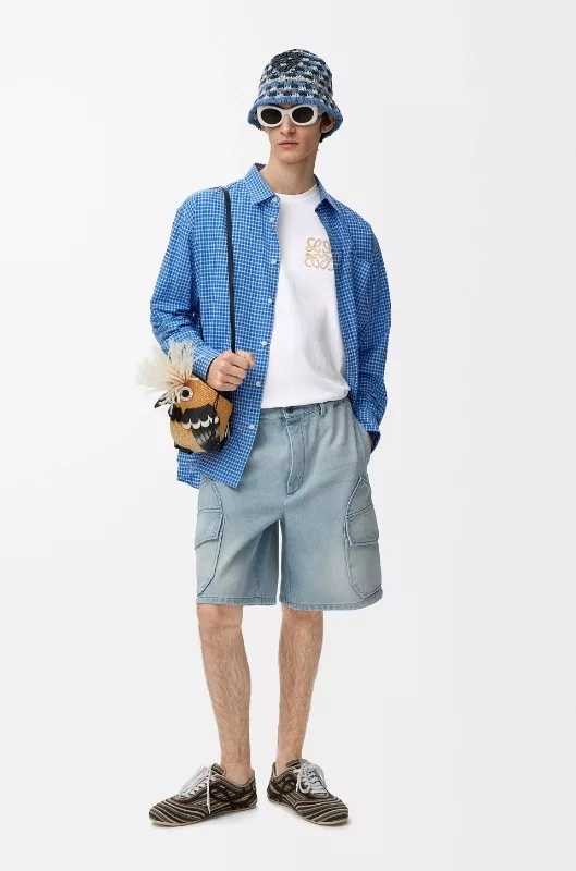 로에베 로고 포인트 코튼 루즈핏 티셔츠 상세 이미지 19