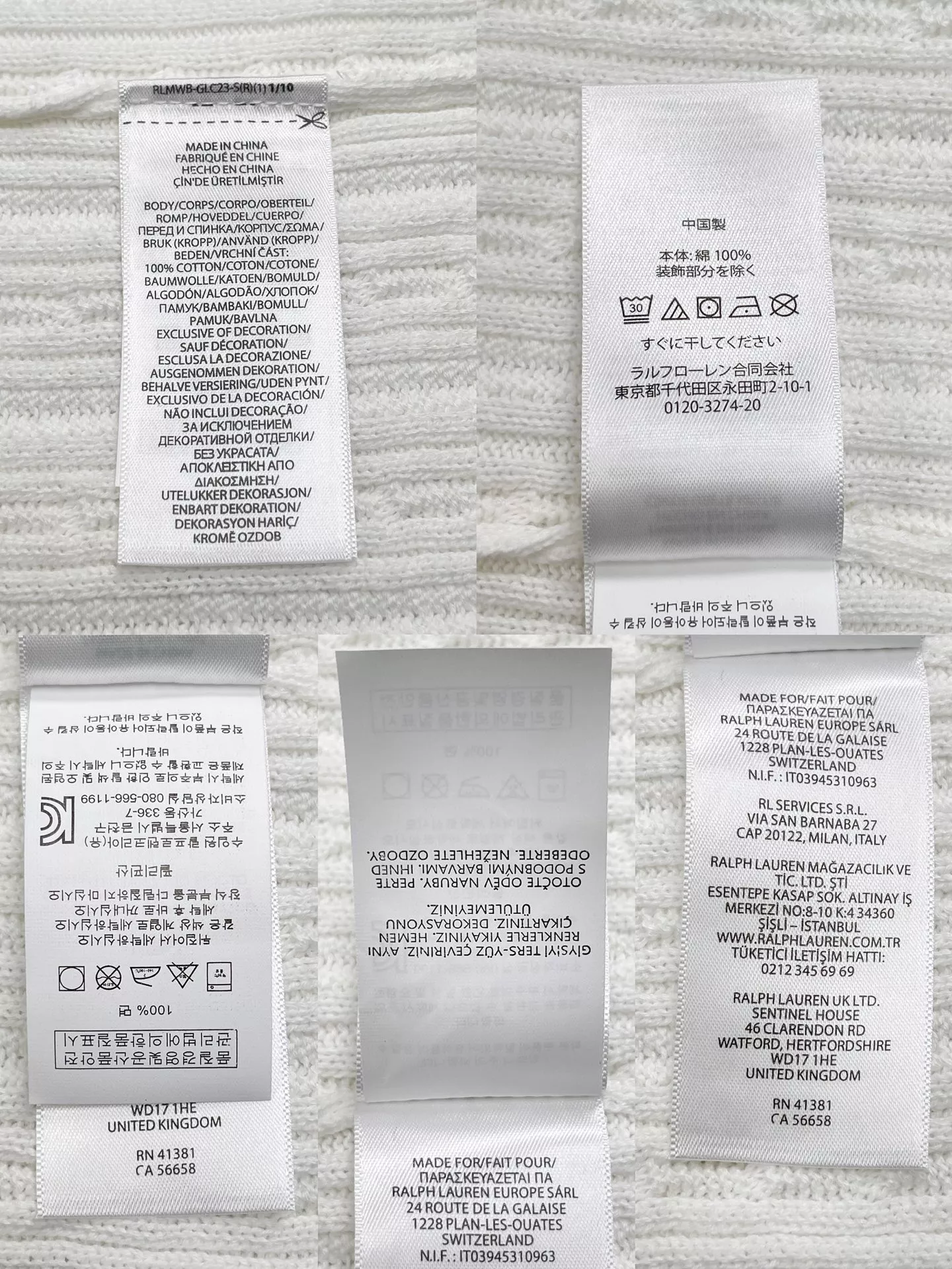 랄프로렌 케이블 짜임 코튼 반소매 폴로탑 상세 이미지 10