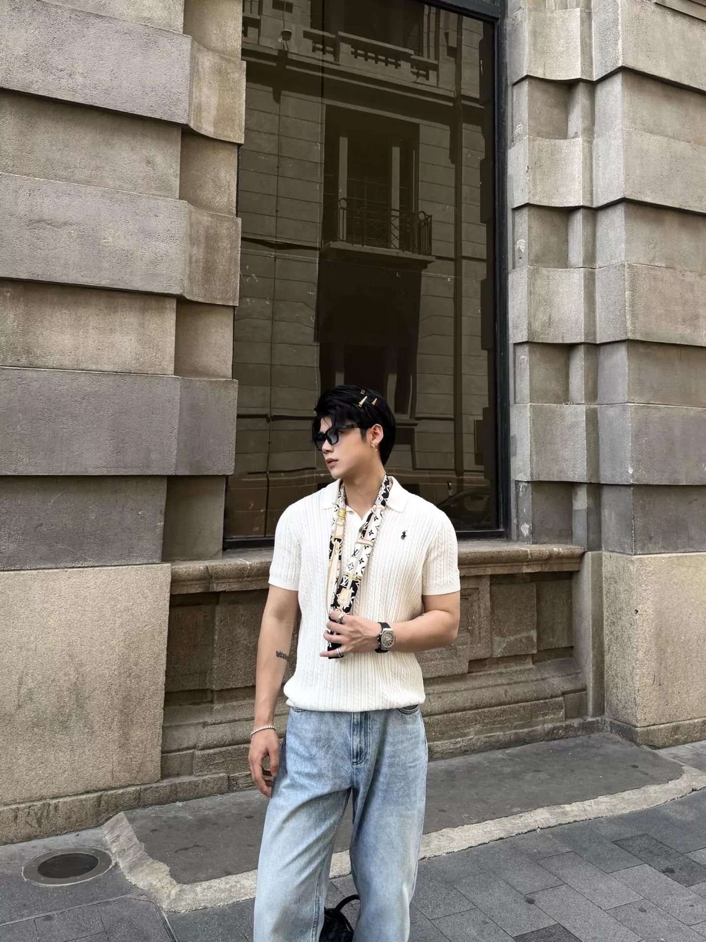 랄프로렌 케이블 짜임 코튼 반소매 폴로탑 상세 이미지 27