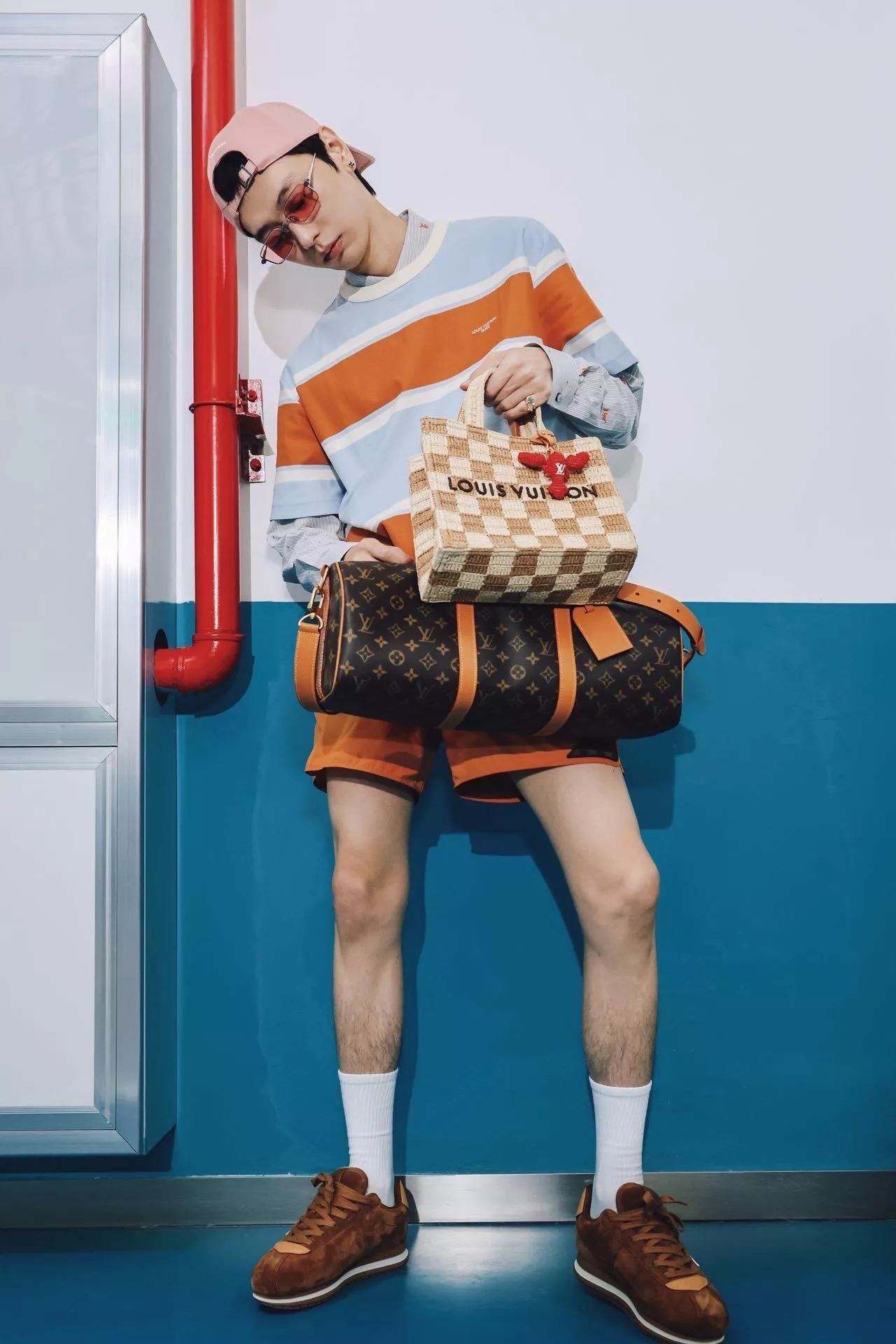 루이비통 스트라이프 반소매 티셔츠 상세 이미지 12