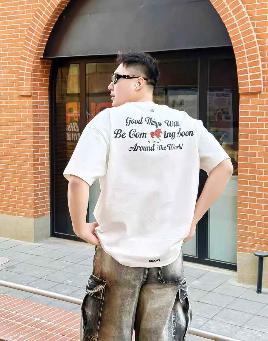 굿브랜드 발포 프린팅 보석 포인트 반소매 탑 상세 이미지 24