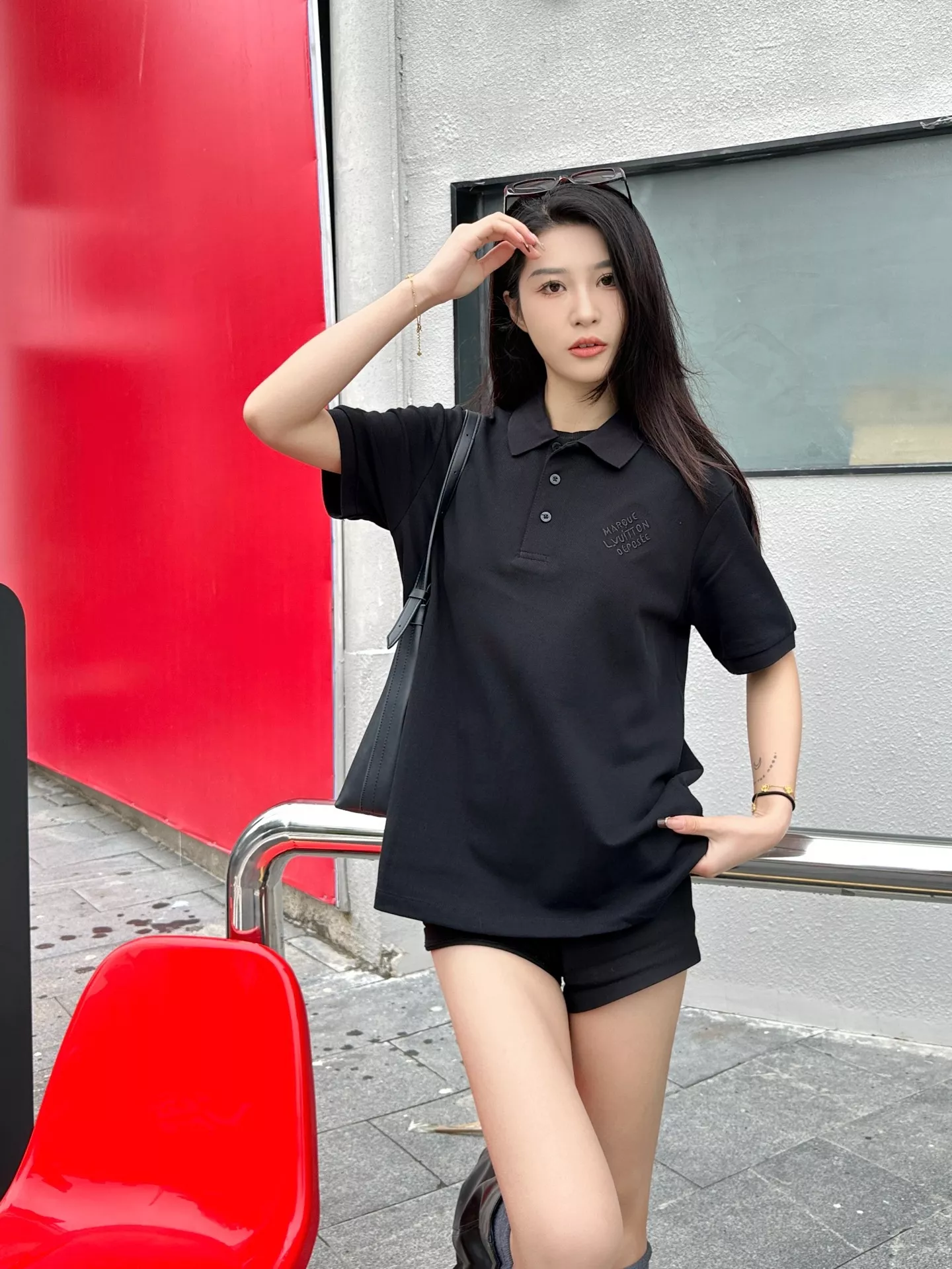 루이비통 자수 시그니처 폴로 반소매 상세 이미지 16