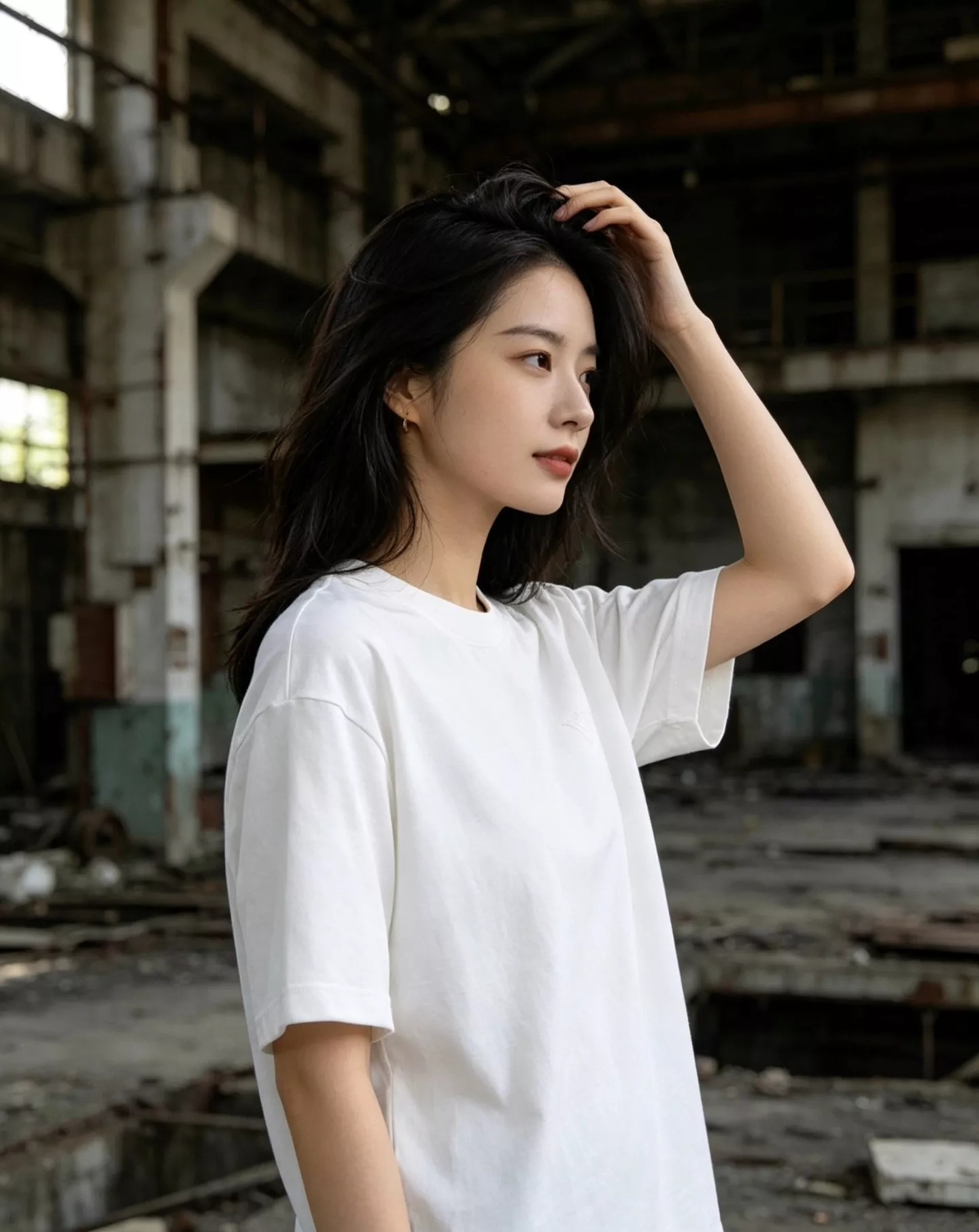 루이비통 가슴 로고 백 레터링 자수 반소매 상세 이미지 12