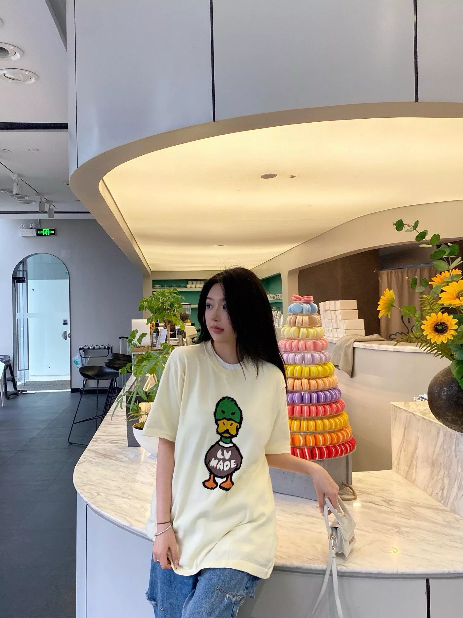 루이비통 니고 콜라보 덕 자카드 반소매 니트 상세 이미지 19