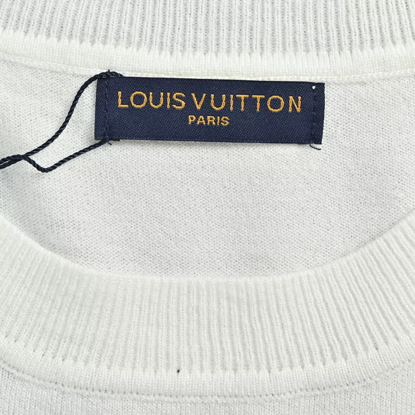 루이비통 인물 자카드 울 니트 반소매 상세 이미지 5