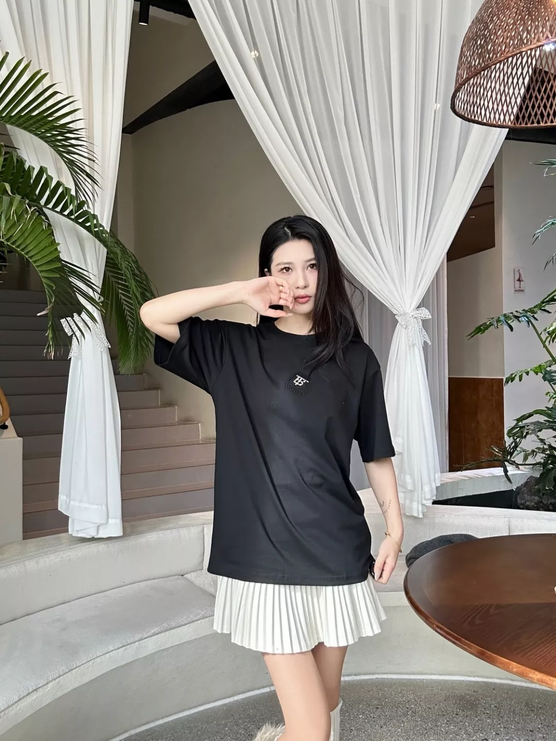 버버리 TB 격자 레터 엠보 반팔 티셔츠 상세 이미지 15