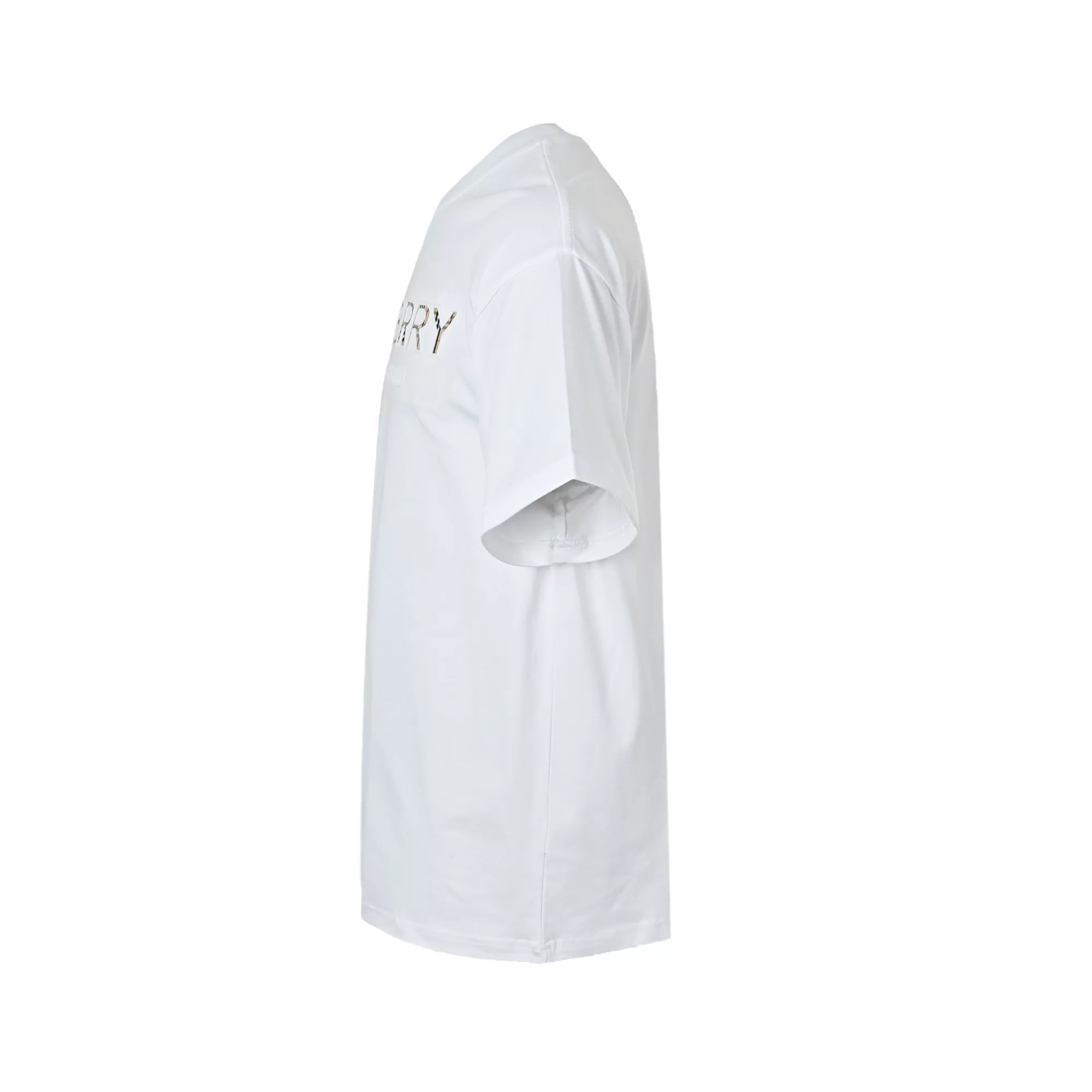 버버리 격자 엠보 레터링 반소매 탑 상세 이미지 2