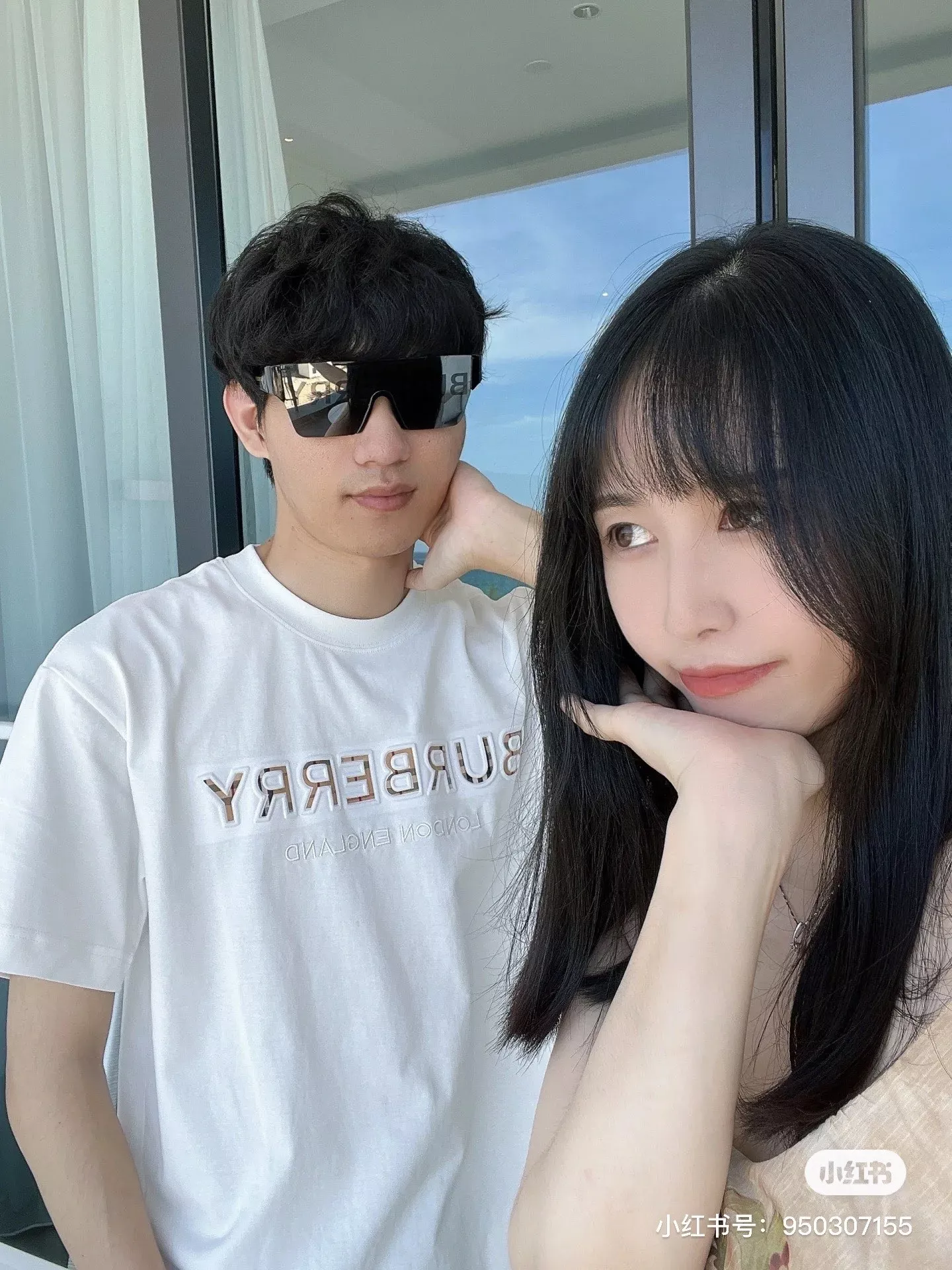 버버리 격자 엠보 레터링 반소매 탑 상세 이미지 13