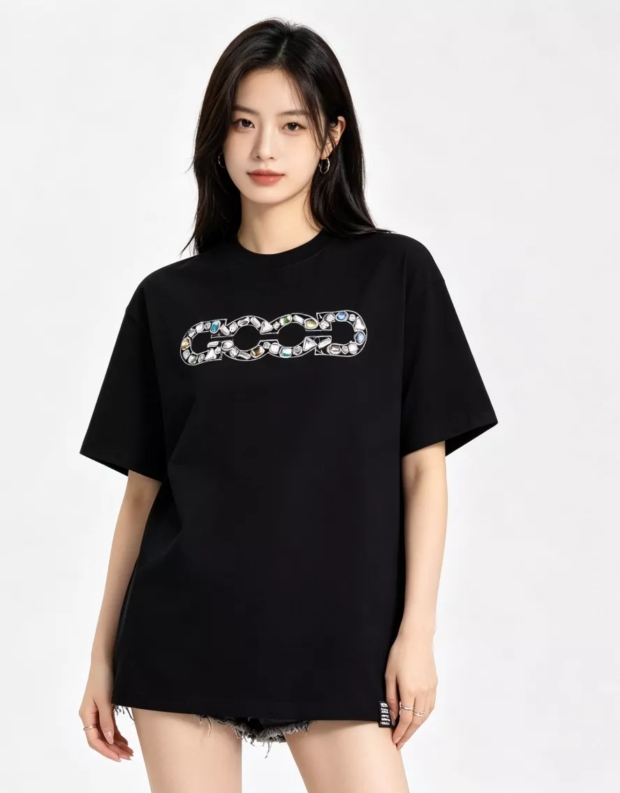 굿브랜드 보석 로고 반소매 상의 상세 이미지 15