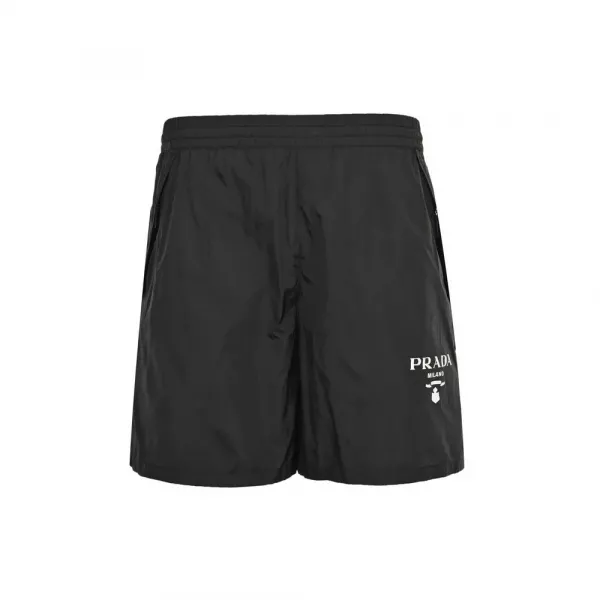 프라다 프린팅 로고 나일론 쇼츠