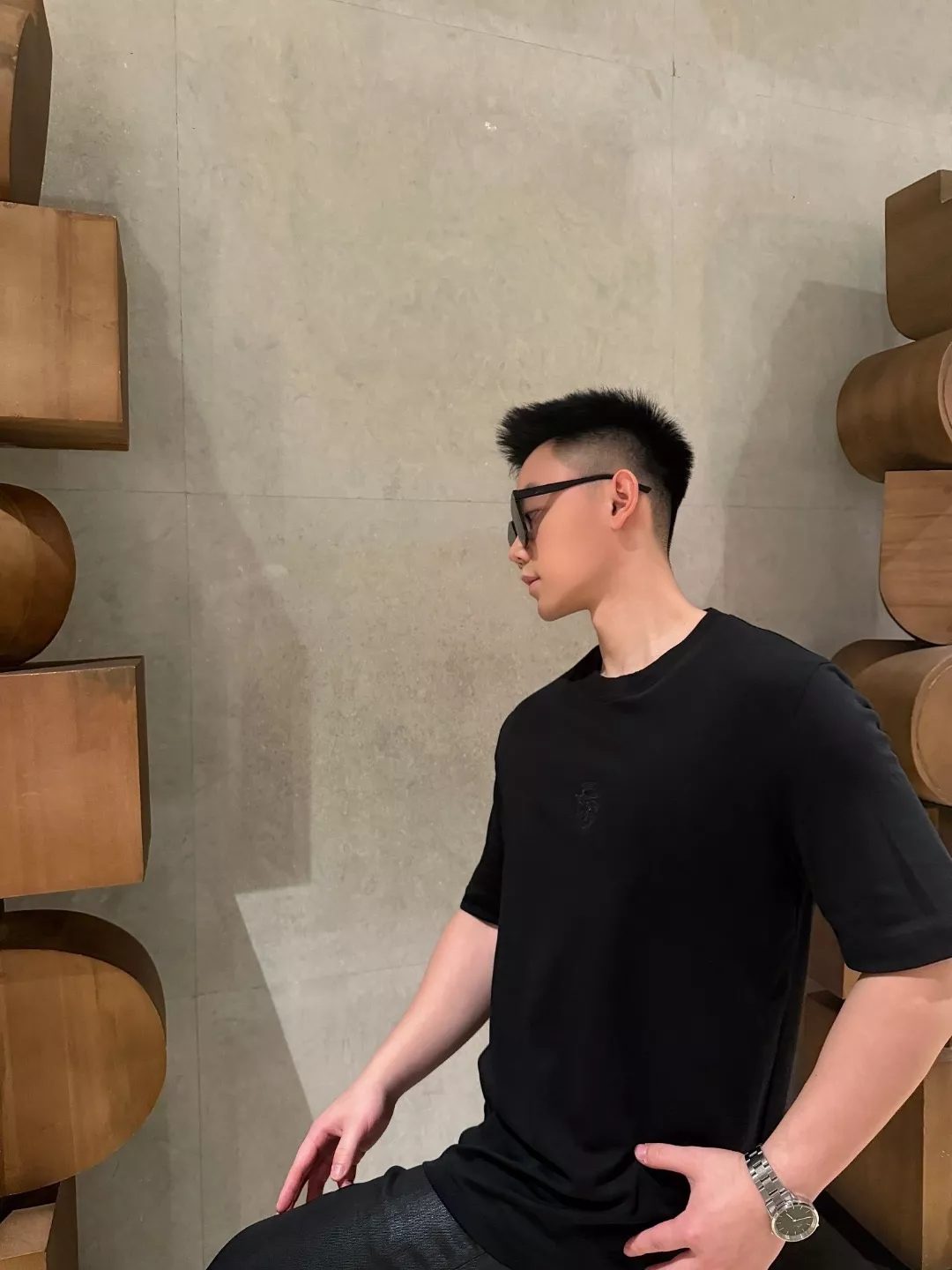 구찌 자수 배지 포인트 반소매 상의 상세 이미지 16