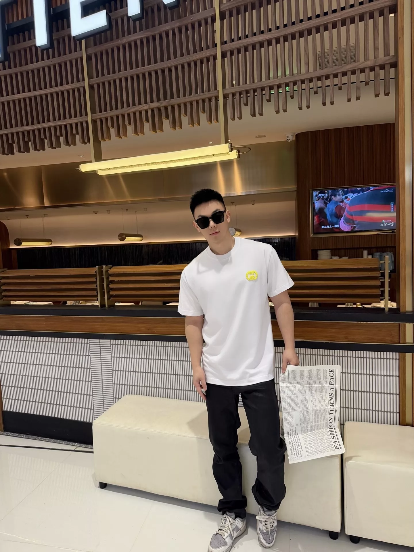 구찌 컬러 타월 자수 GG 인터로킹 반소매 상세 이미지 12