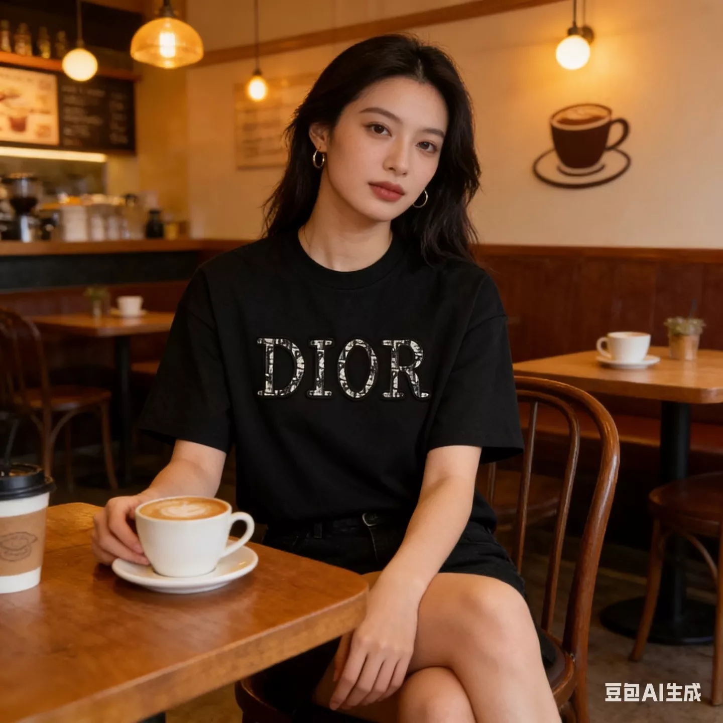디올 CD 로고 패치 반소매 상의 상세 이미지 14