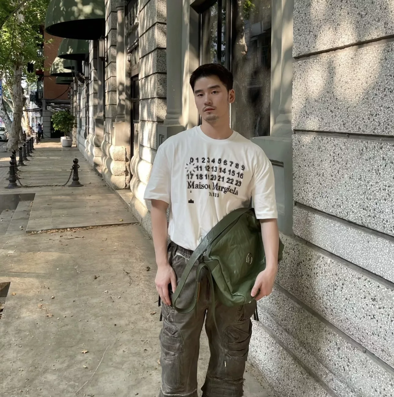 메종마르지엘라 마르지엘라 모자이크 프린트 반팔 상세 이미지 17
