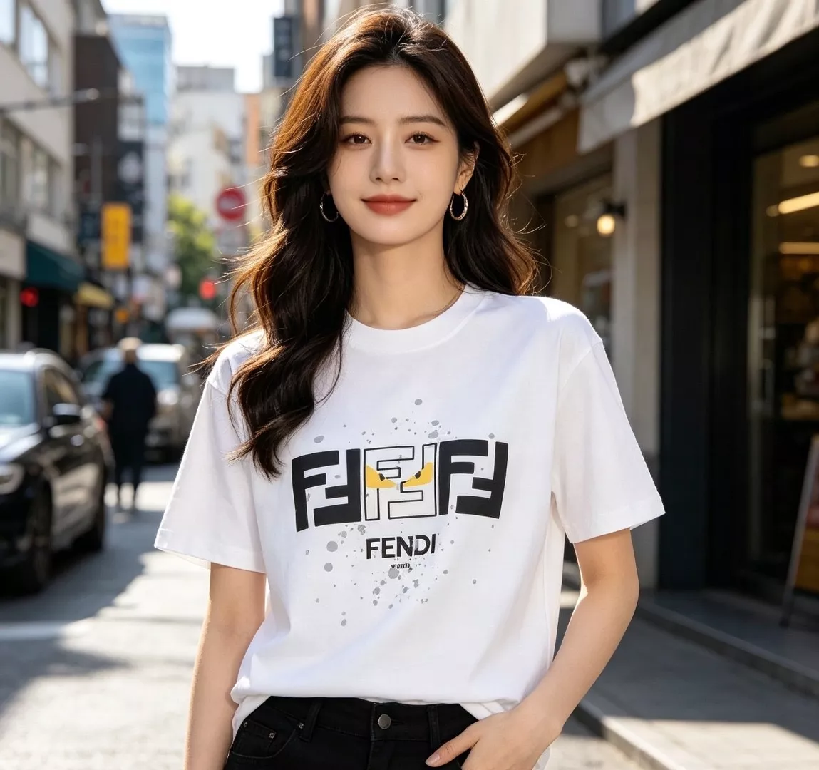 펜디 FF 프린트 몬스터 반팔 탑 상세 이미지 14