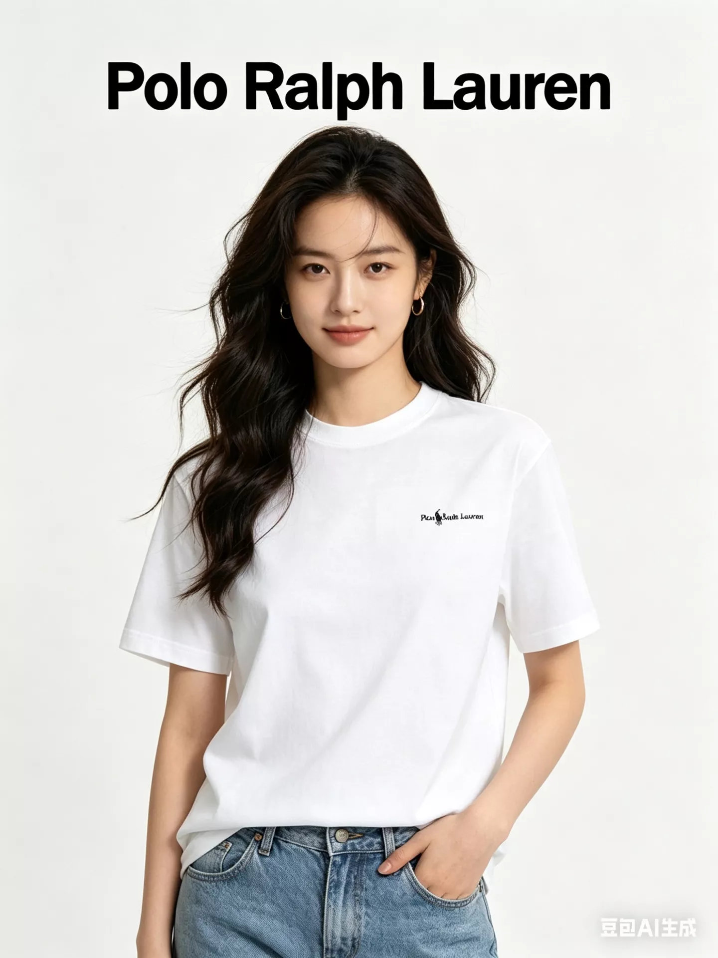 랄프로렌 전마 로고 자수 라운드 반소매 상세 이미지 14