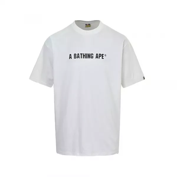 베이프 전후면 프린트 라운드 반소매
