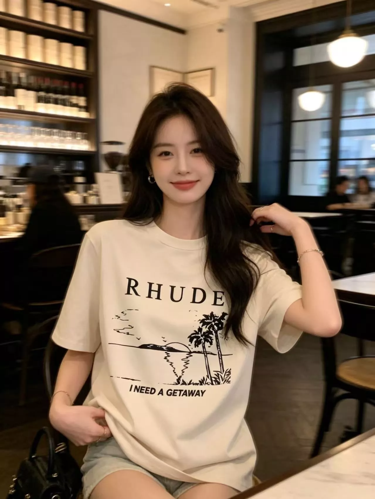 루드 말보로 선셋 비치 프린트 빈티지 반팔 상세 이미지 11