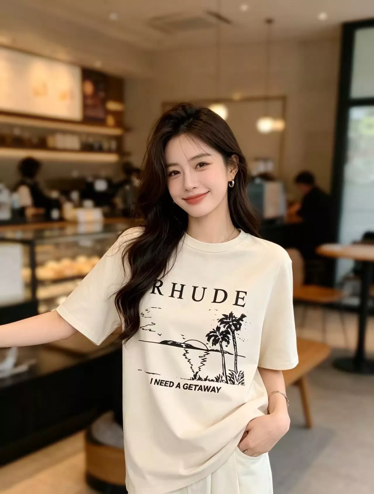 루드 말보로 선셋 비치 프린트 빈티지 반팔 상세 이미지 14