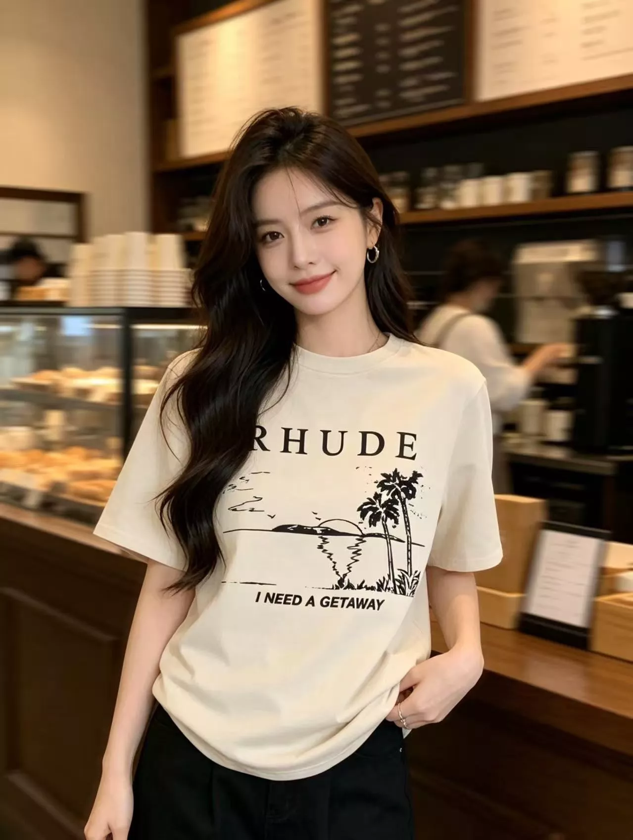 루드 말보로 선셋 비치 프린트 빈티지 반팔 상세 이미지 13