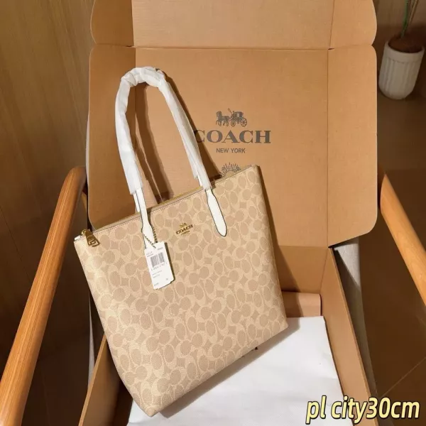 코치 지퍼형 쇼핑 스타일 가방