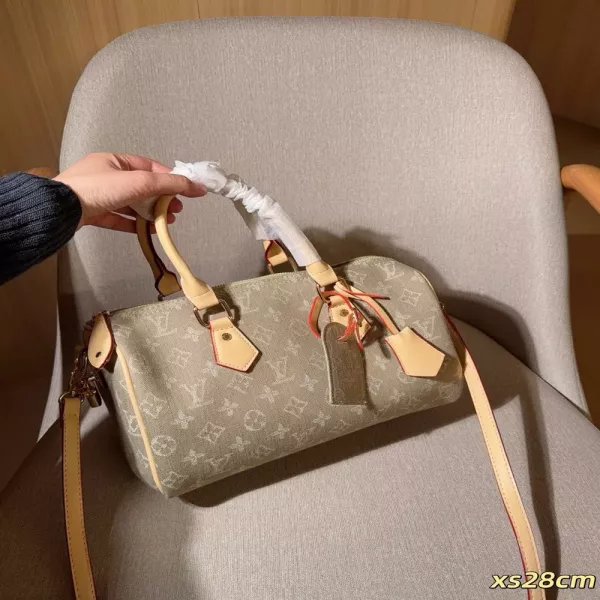 루이비통 데님 스피디 백