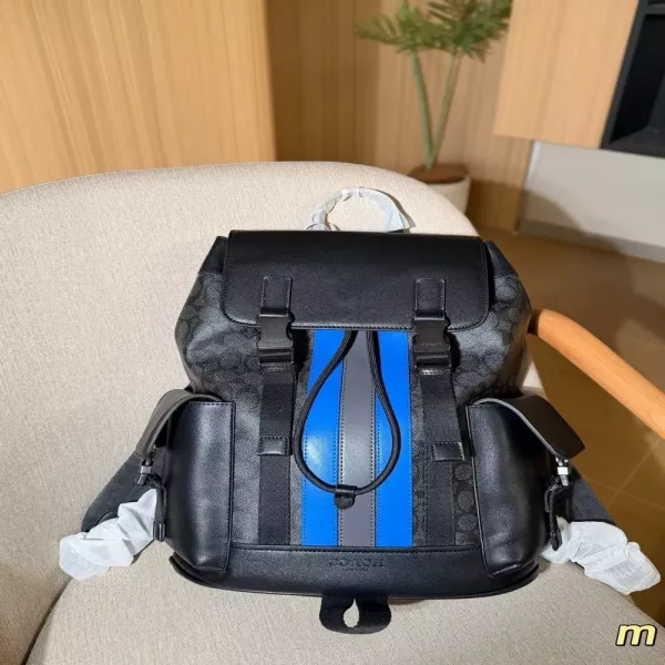 코치 플랩 포인트 더블 포켓 백팩