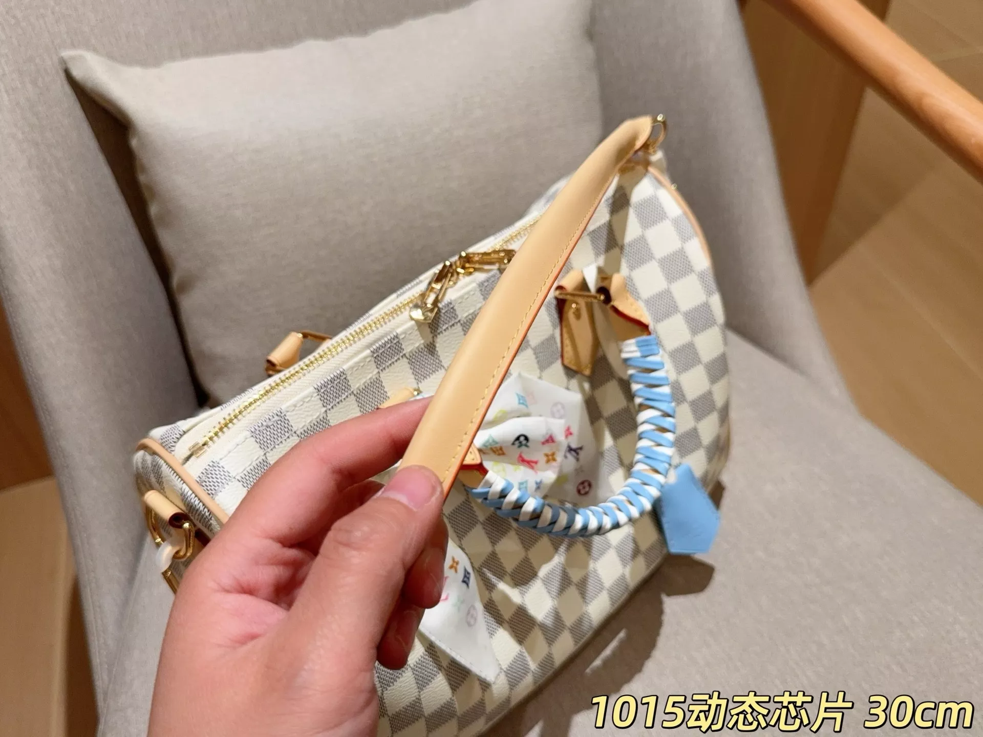 루이비통 다미에 화이트 스피디 스타일 백 상세 이미지 8