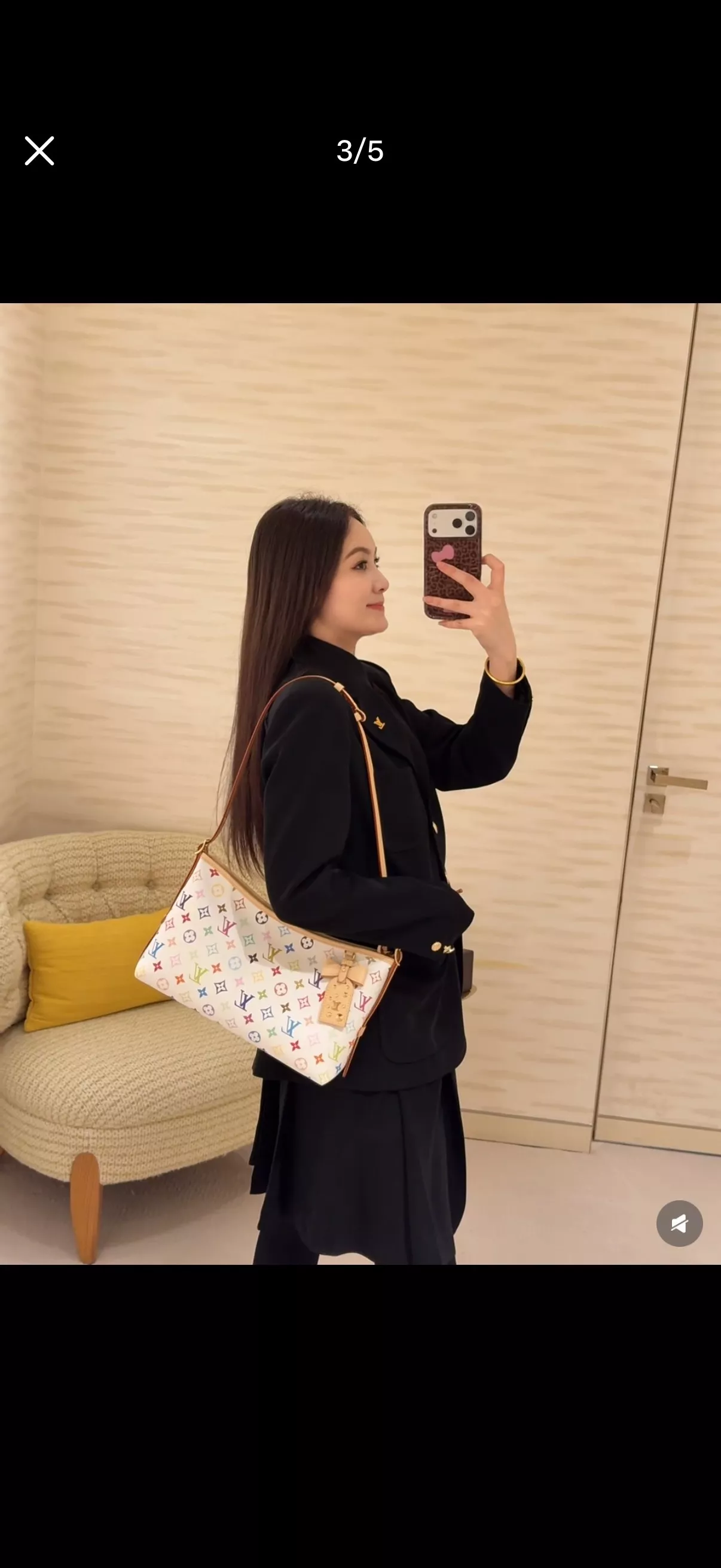 루이비통 무라카미 화이트 멀티컬러 가방 상세 이미지 11