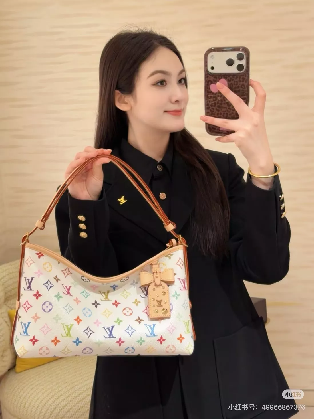 루이비통 무라카미 화이트 멀티컬러 가방 상세 이미지 13